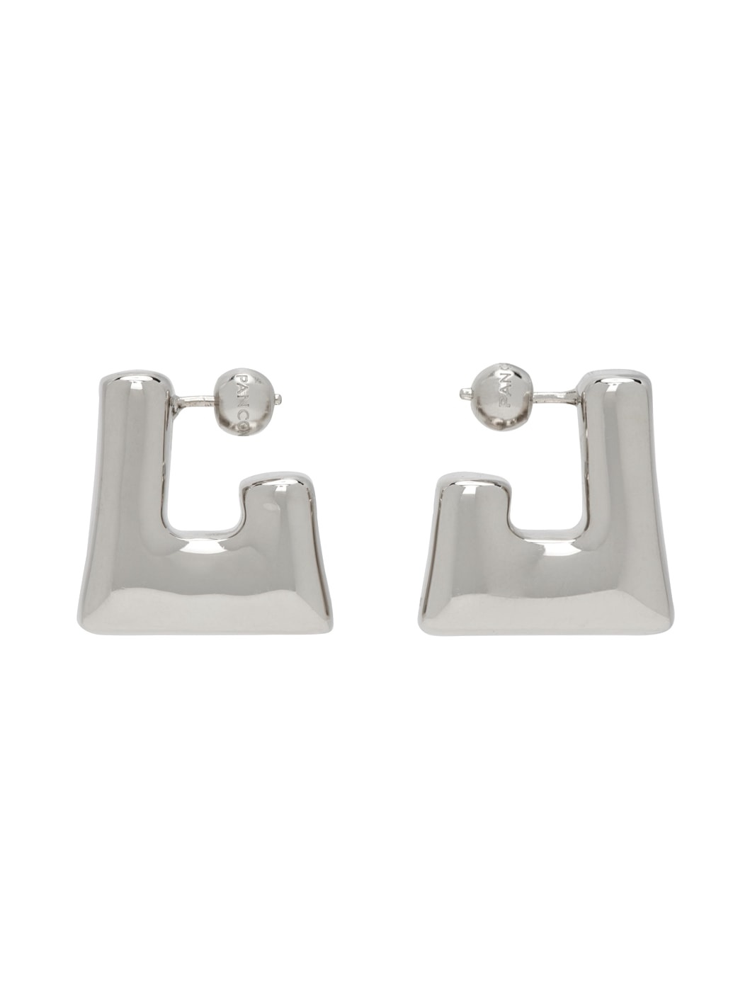 Silver Cubo Earrings - 1