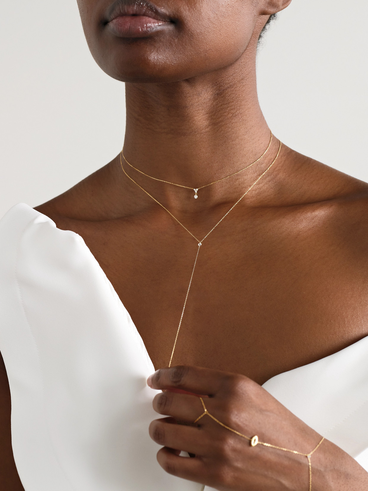 18-karat Gold Diamond Necklace - 5