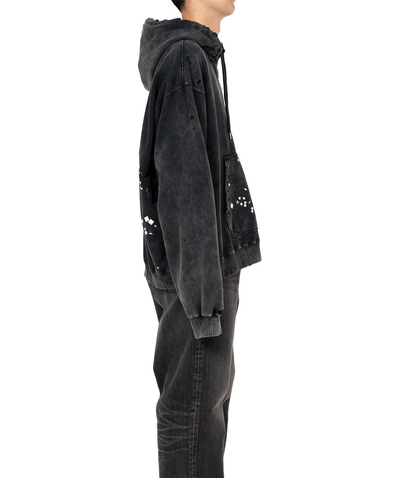 Embellished Bleached Hoodie 6