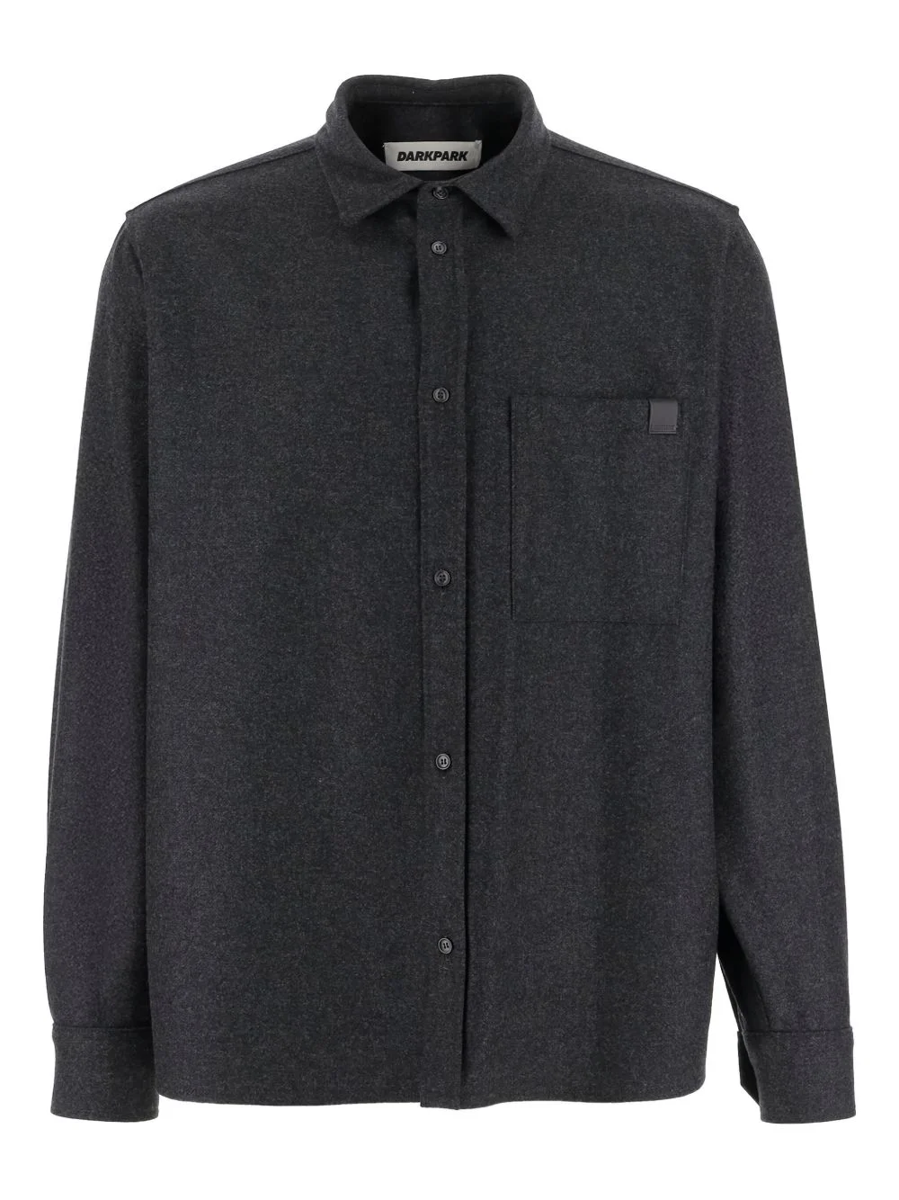 button-down patch-pocket shirt - 1