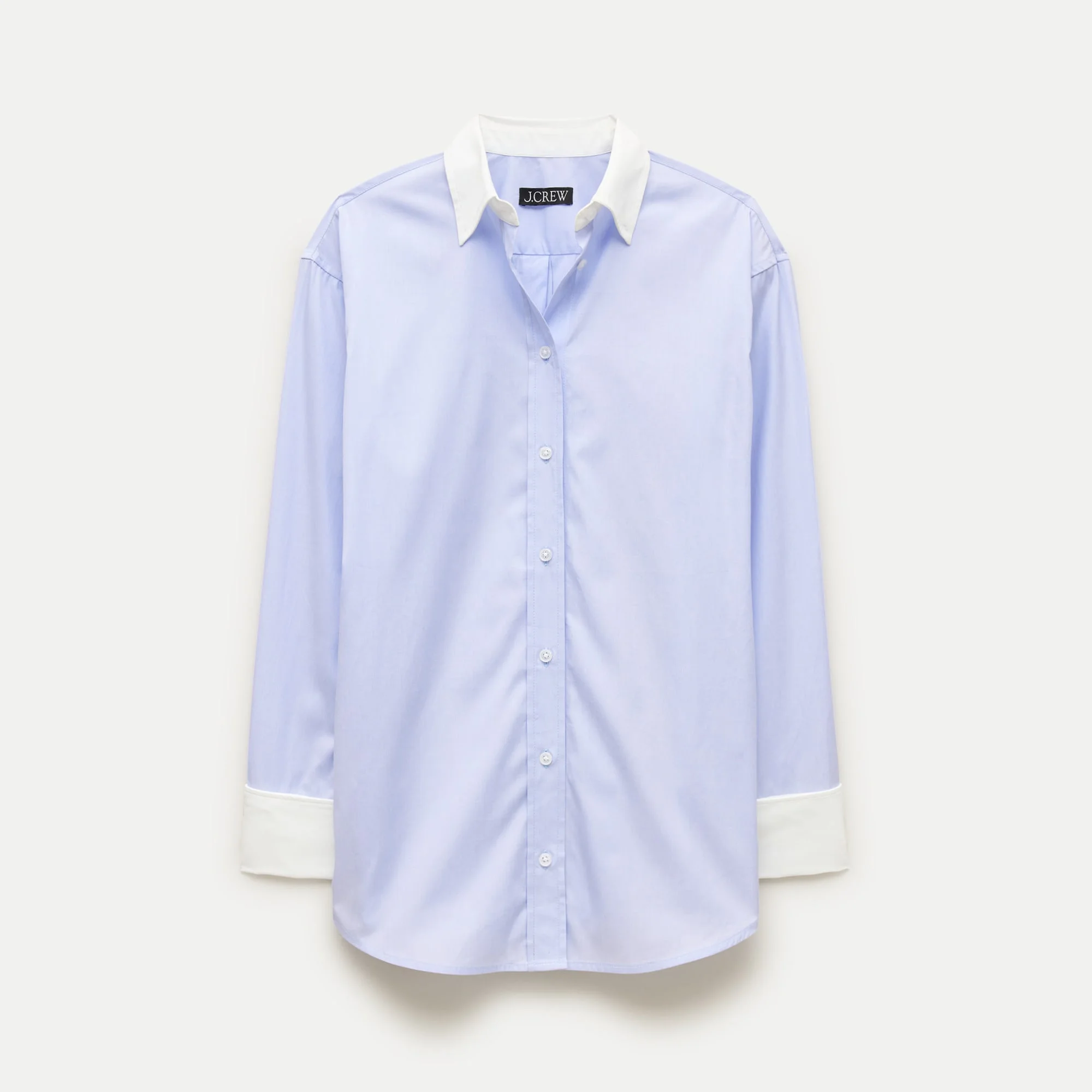 Esme relaxed-fit button-up shirt in Greenwich poplin - 1