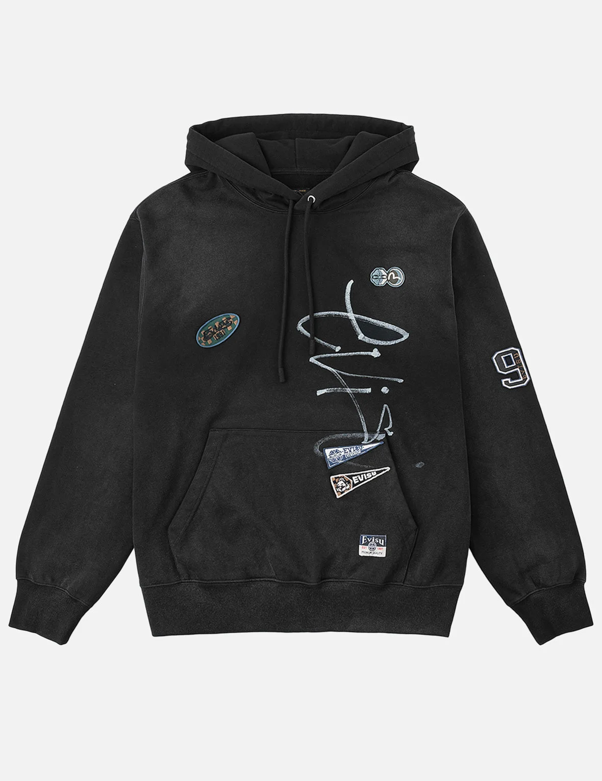 Fortune Embroidered Badges Hoodie - 1