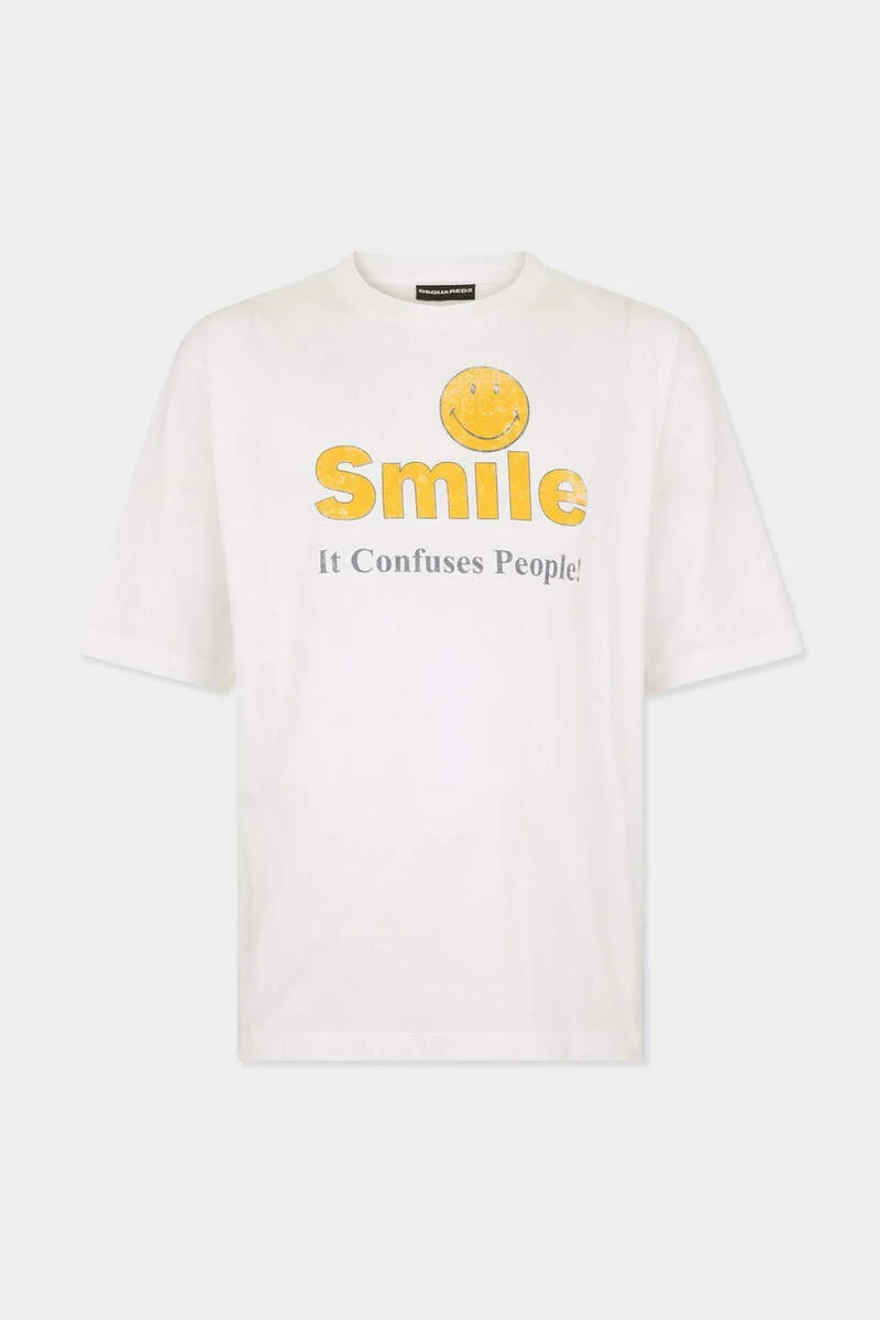 SMILEY X D2 DYED AND DESTROYED LOOSE FIT T-SHIRT - 1