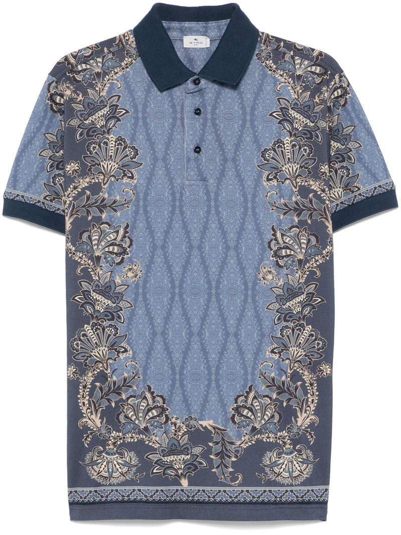 Paisley-print Polo Shirt - 1
