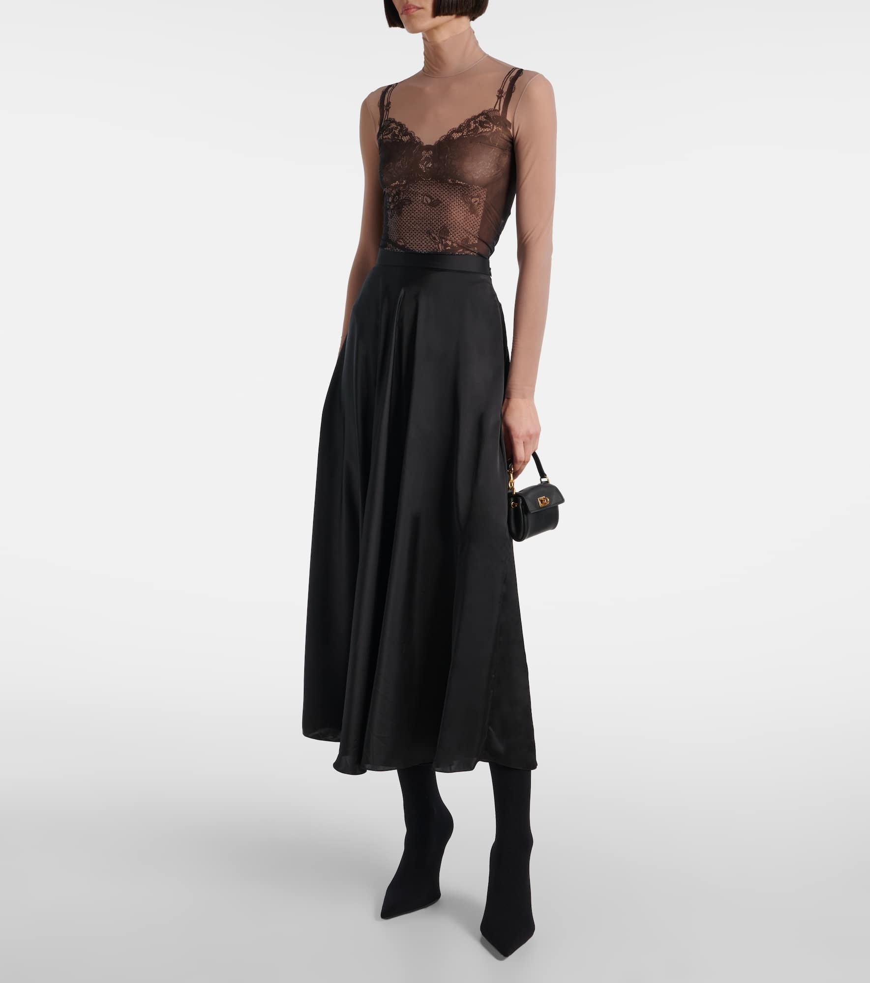 Trompe L'œil lace top - 2