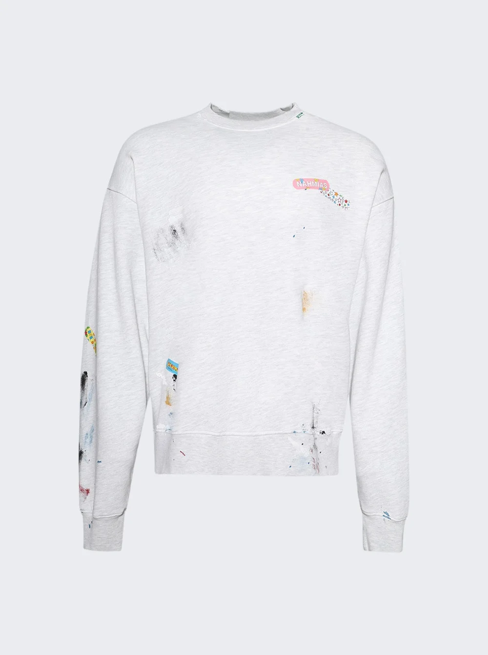 Bandaid Crewneck Heather Grey - 1
