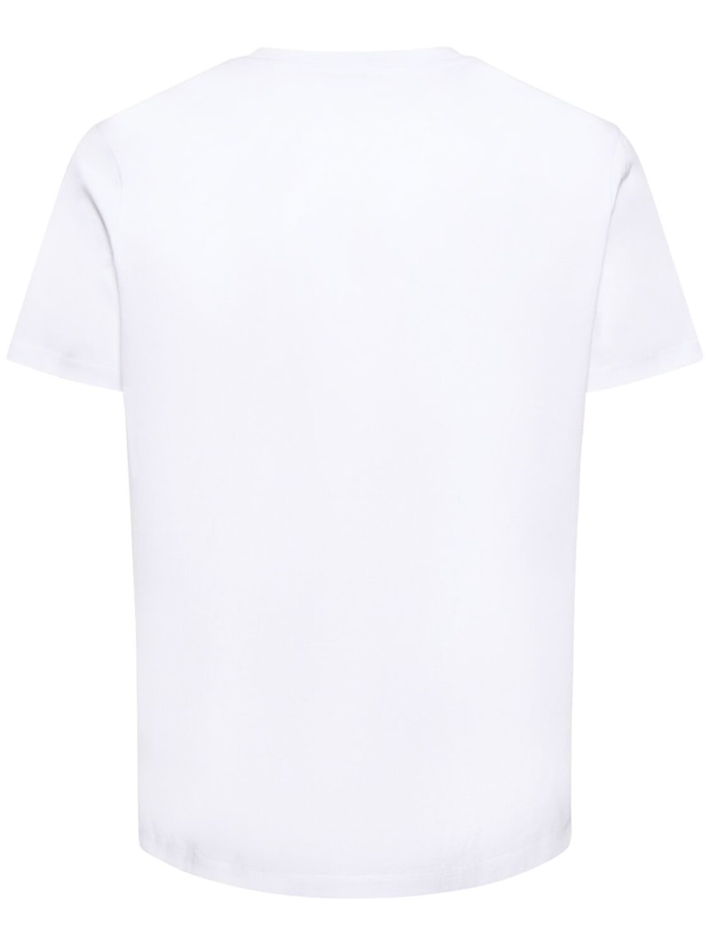 Logo patch cotton jersey t-shirt - 3