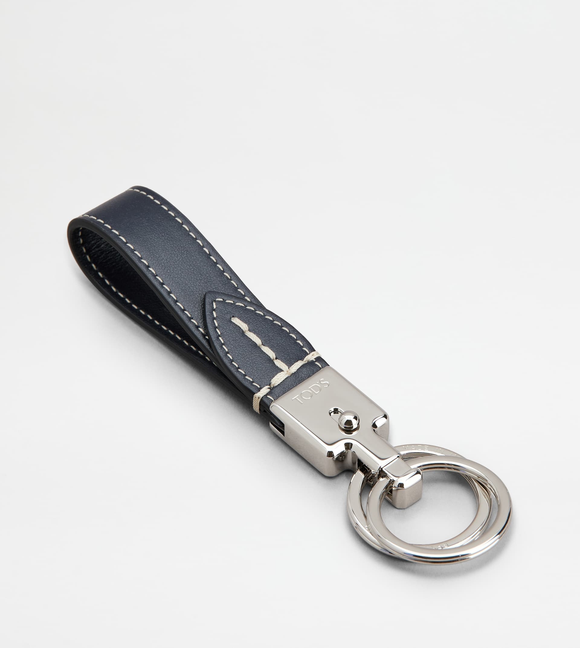 LEATHER KEY HOLDER - BLUE - 2