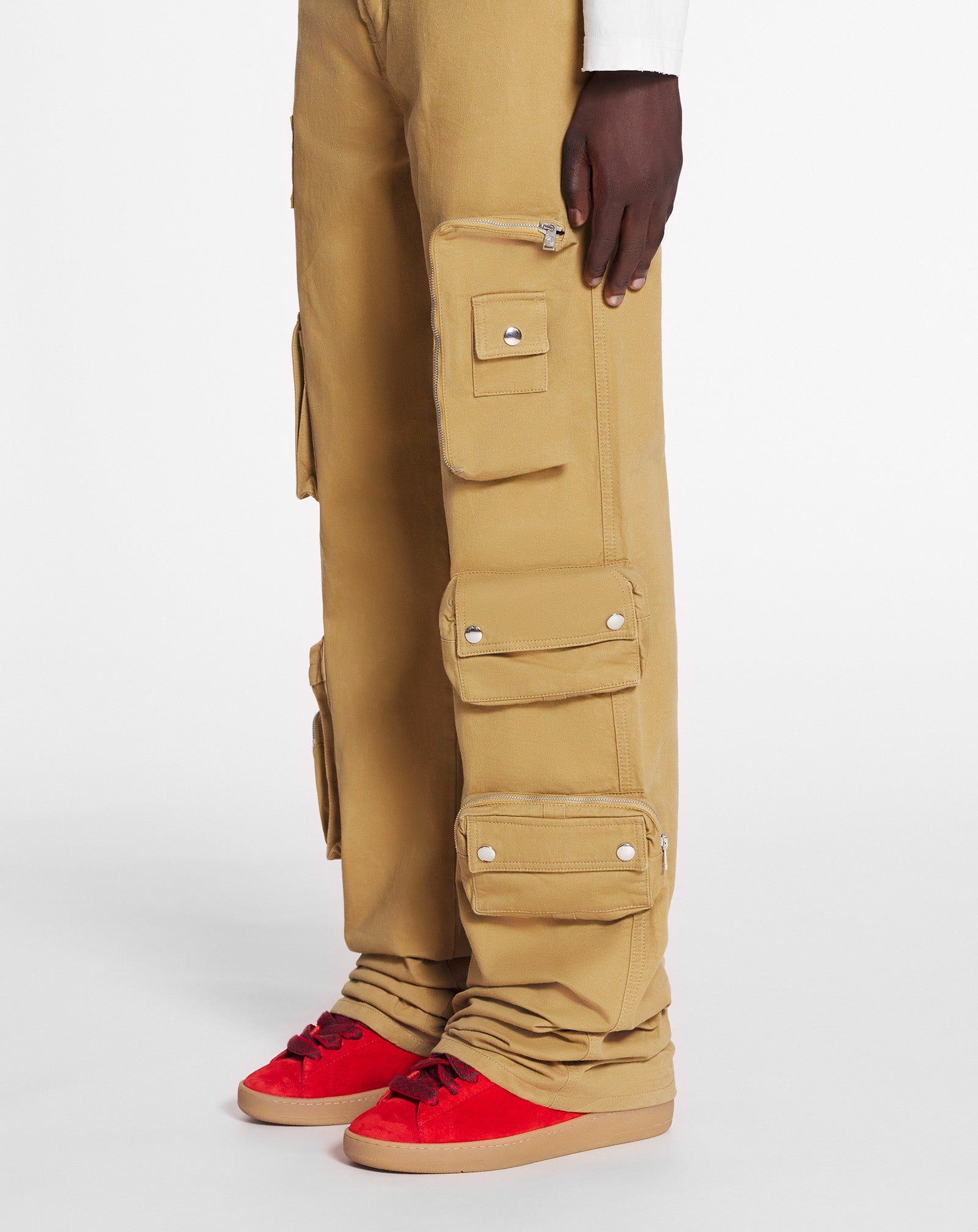 LANVIN X FUTURE WIDE-LEG UTILITY PANTS - 8