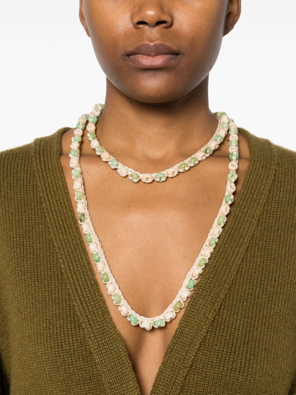 beaded crochet necklace - 2