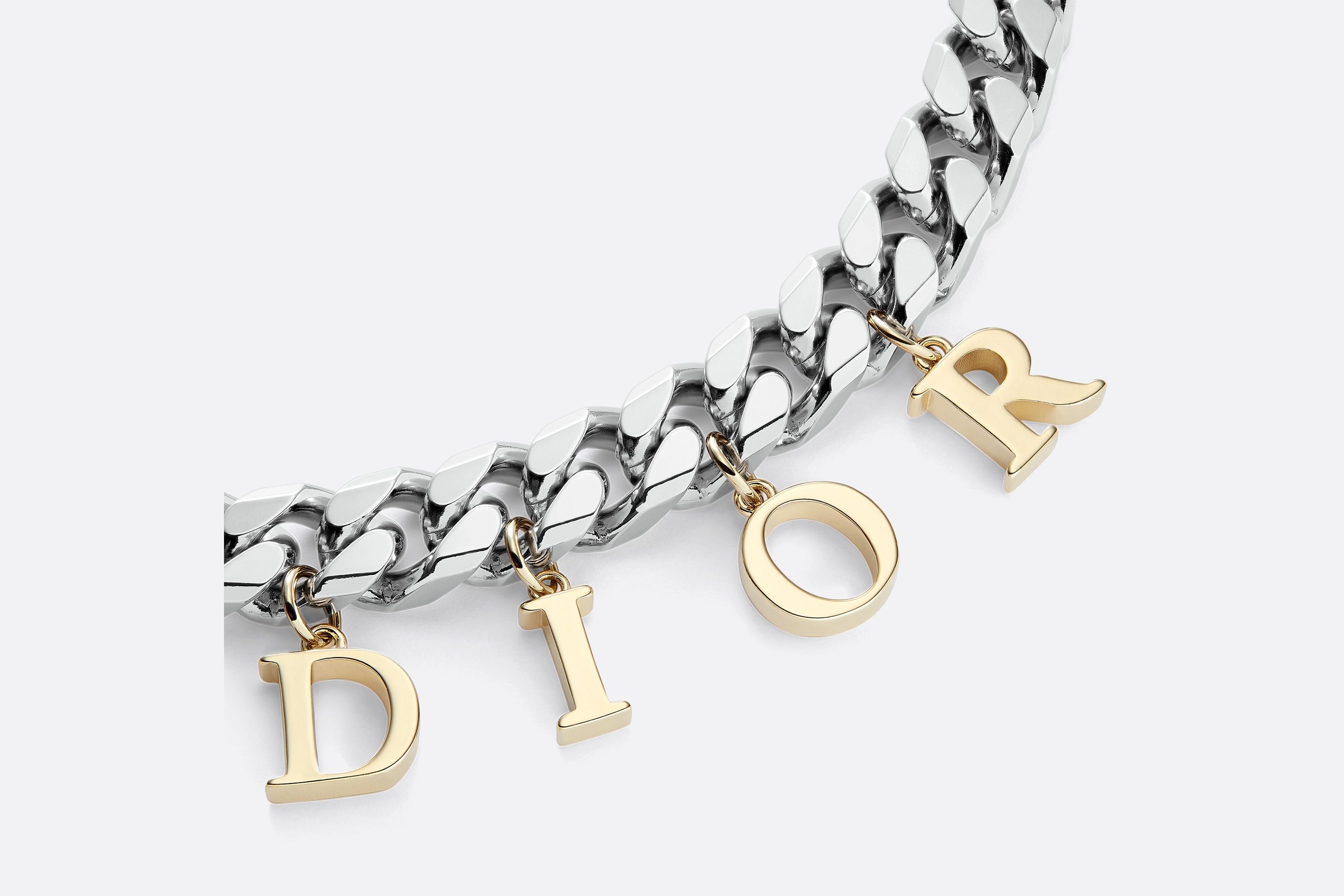 Necklace with Letter Pendants - 2