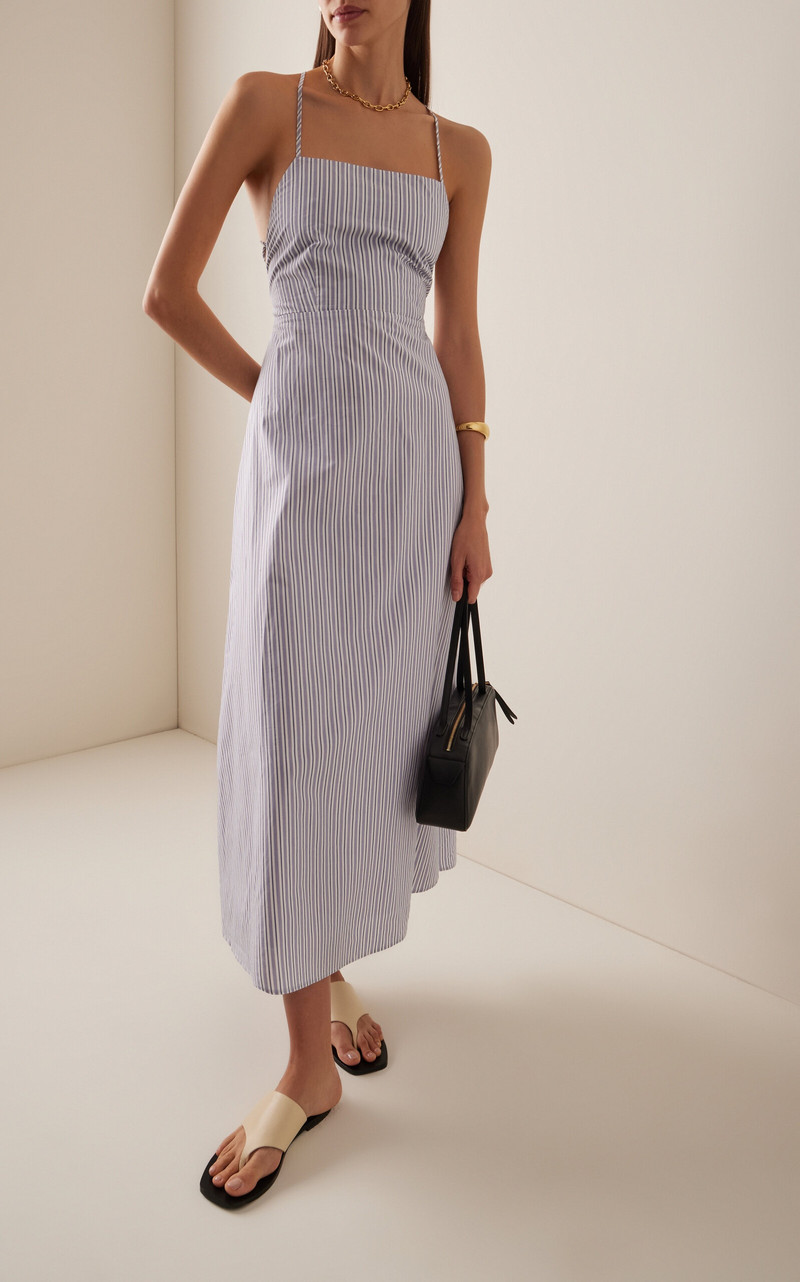 POSSE Exclusive Lori Cotton Maxi Dress stripe outlook