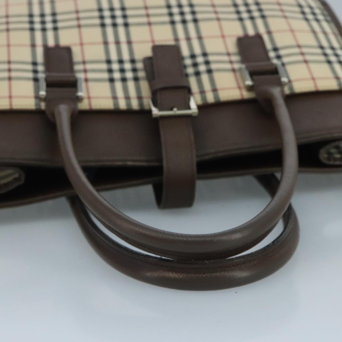 Burberry Nova Check Tote Bag Canvas Beige - 7
