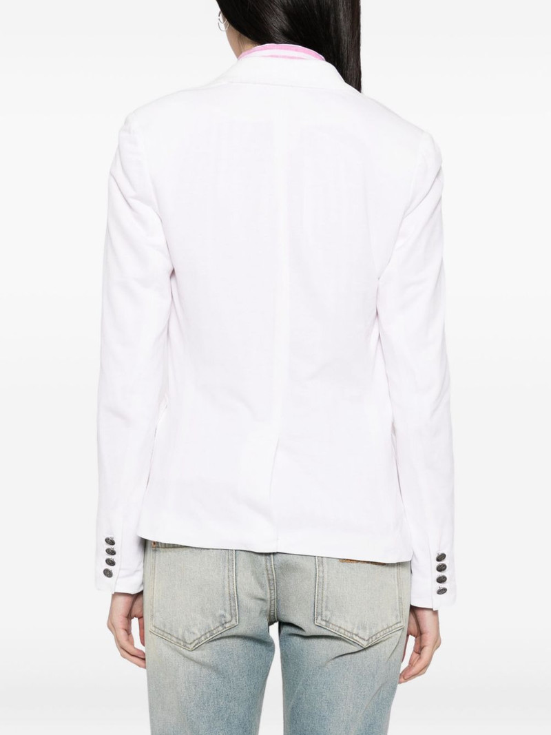 logo-embroidered blazer 4