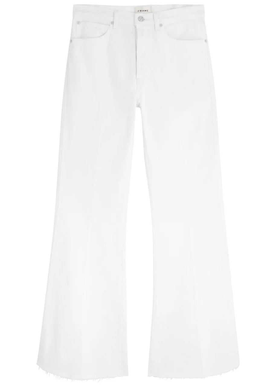 Frame The Lax Distressed Flared-leg Jeans - 1