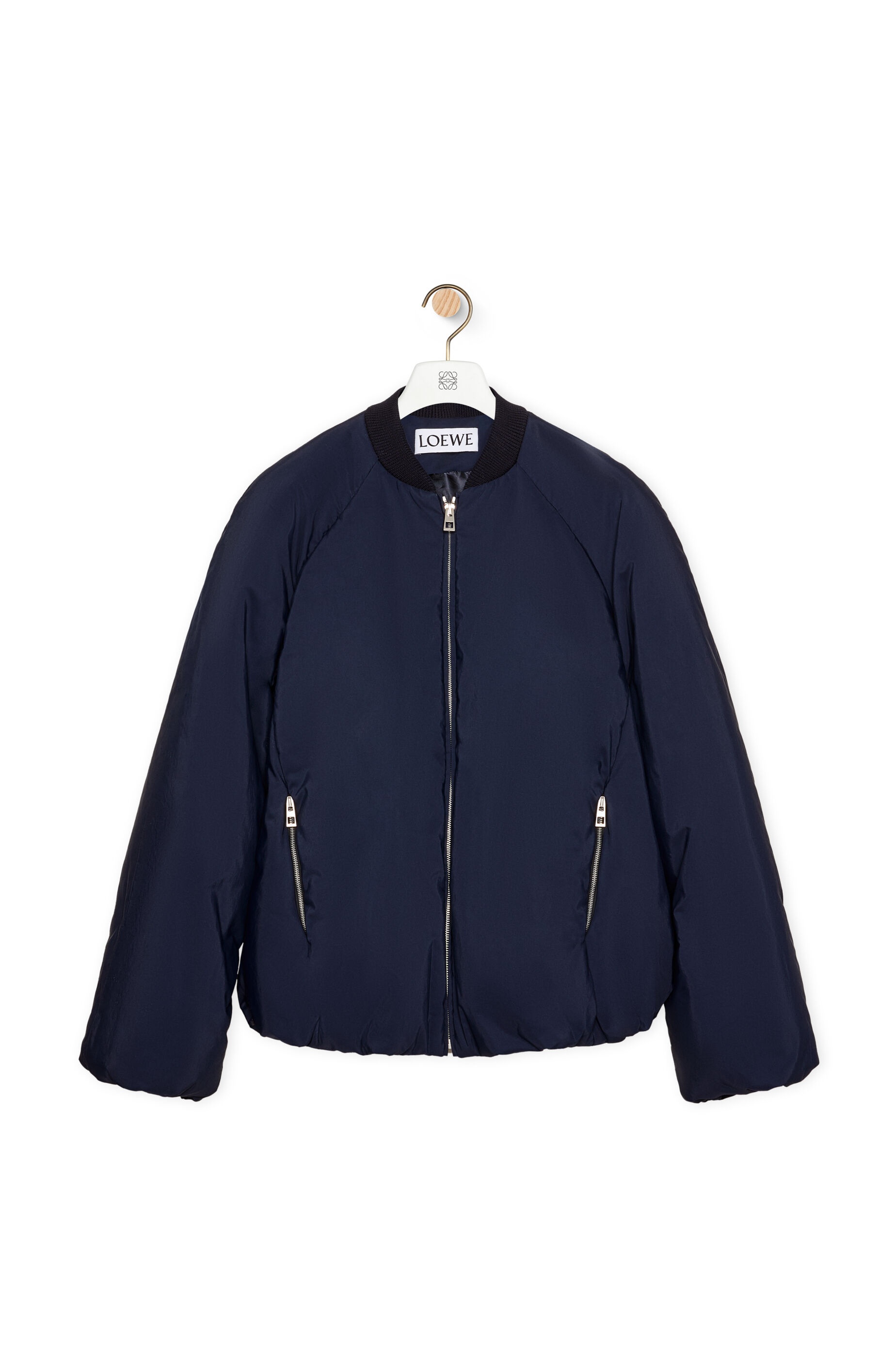 Padded bomber jacket in technical cotton - 1
