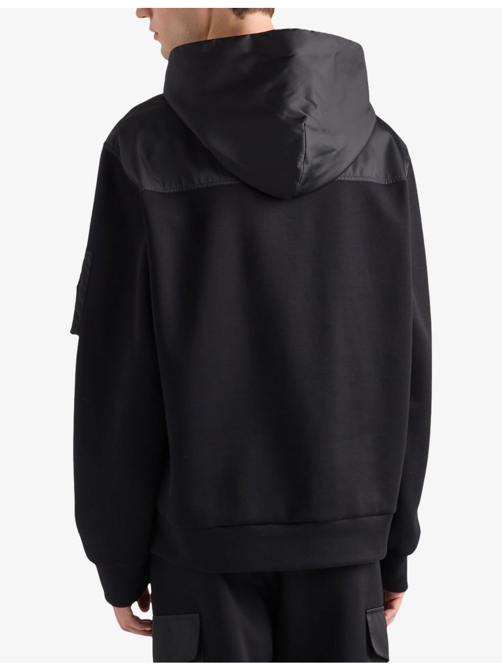 Re-Nylon Panelled Cotton-Jersey Hoody - 4