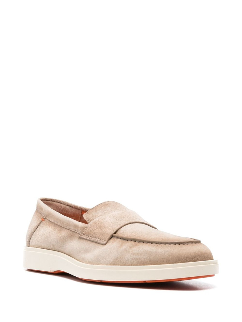 Santoni suede loafers outlook