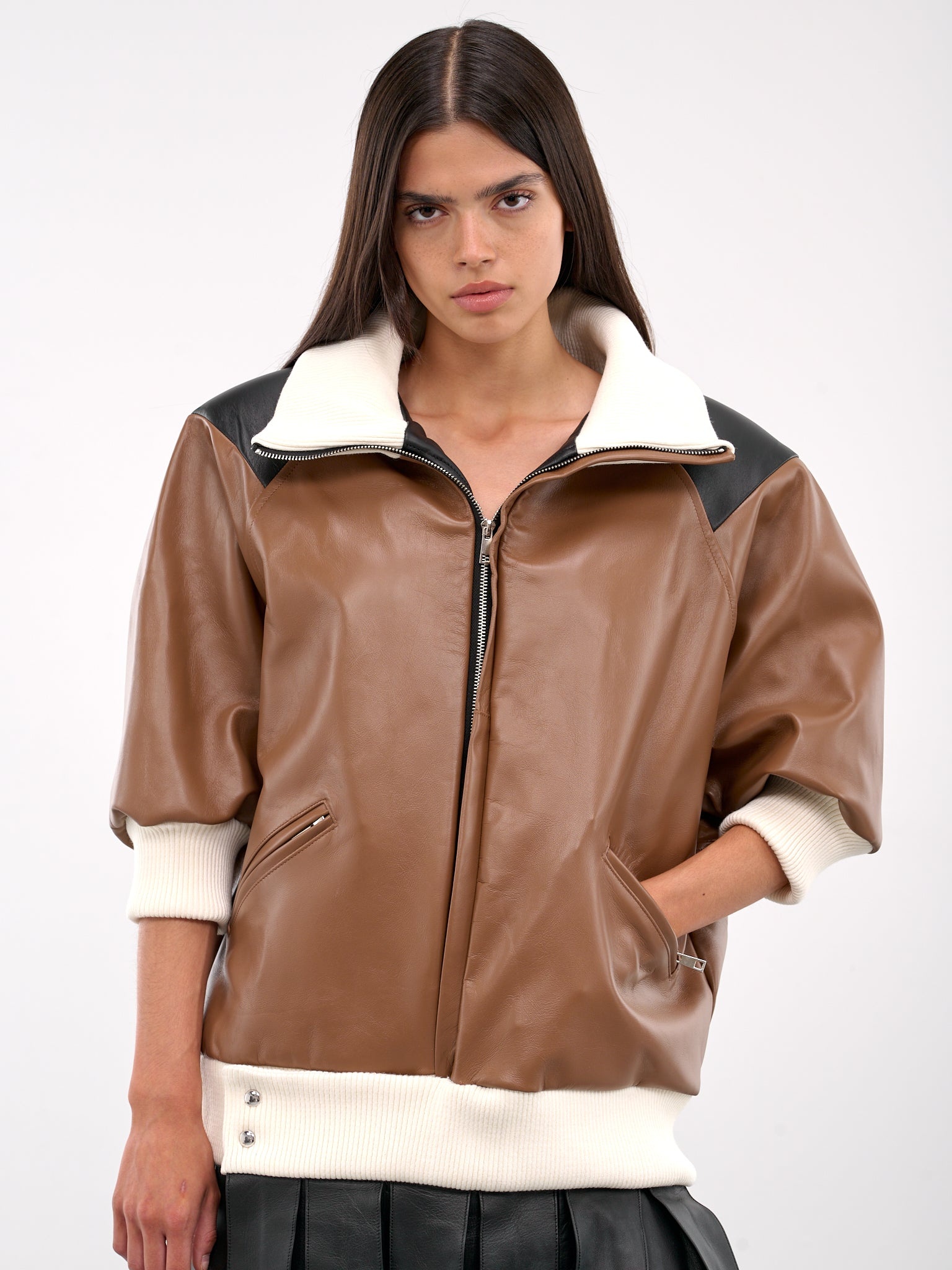 Leather Bomber Dress - 5