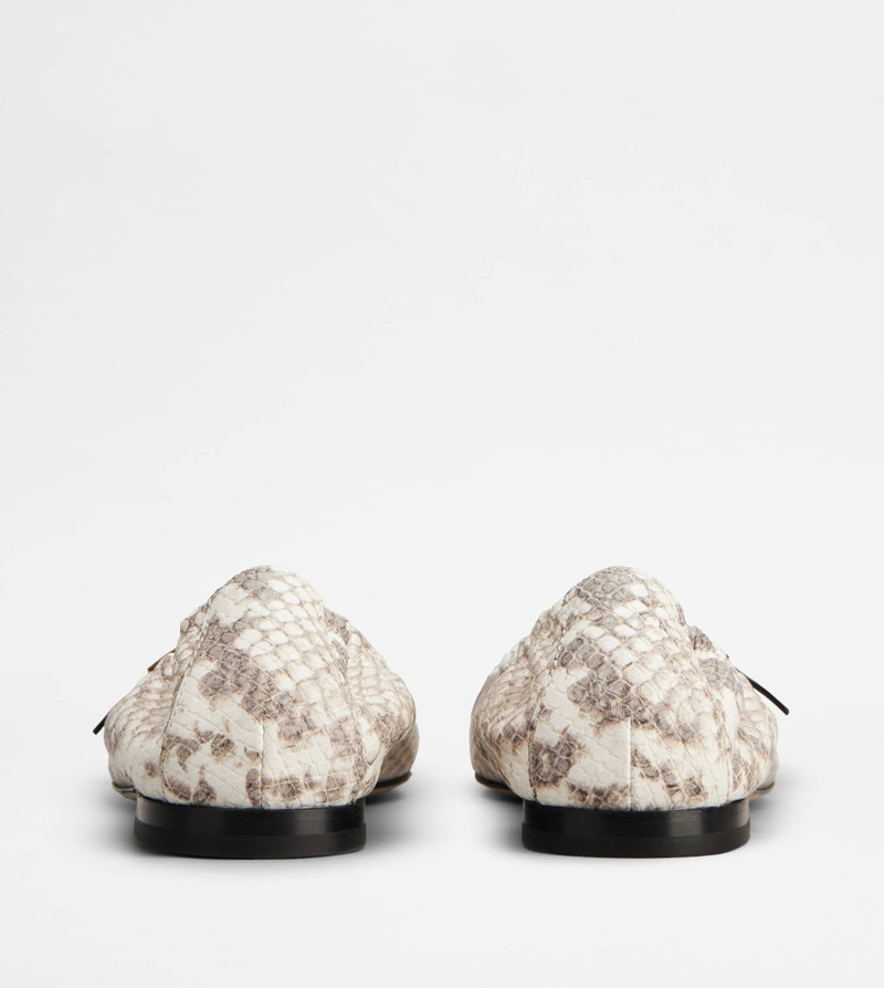 BALLERINAS IN LEATHER - GREY, BLACK, OFF WHITE 2