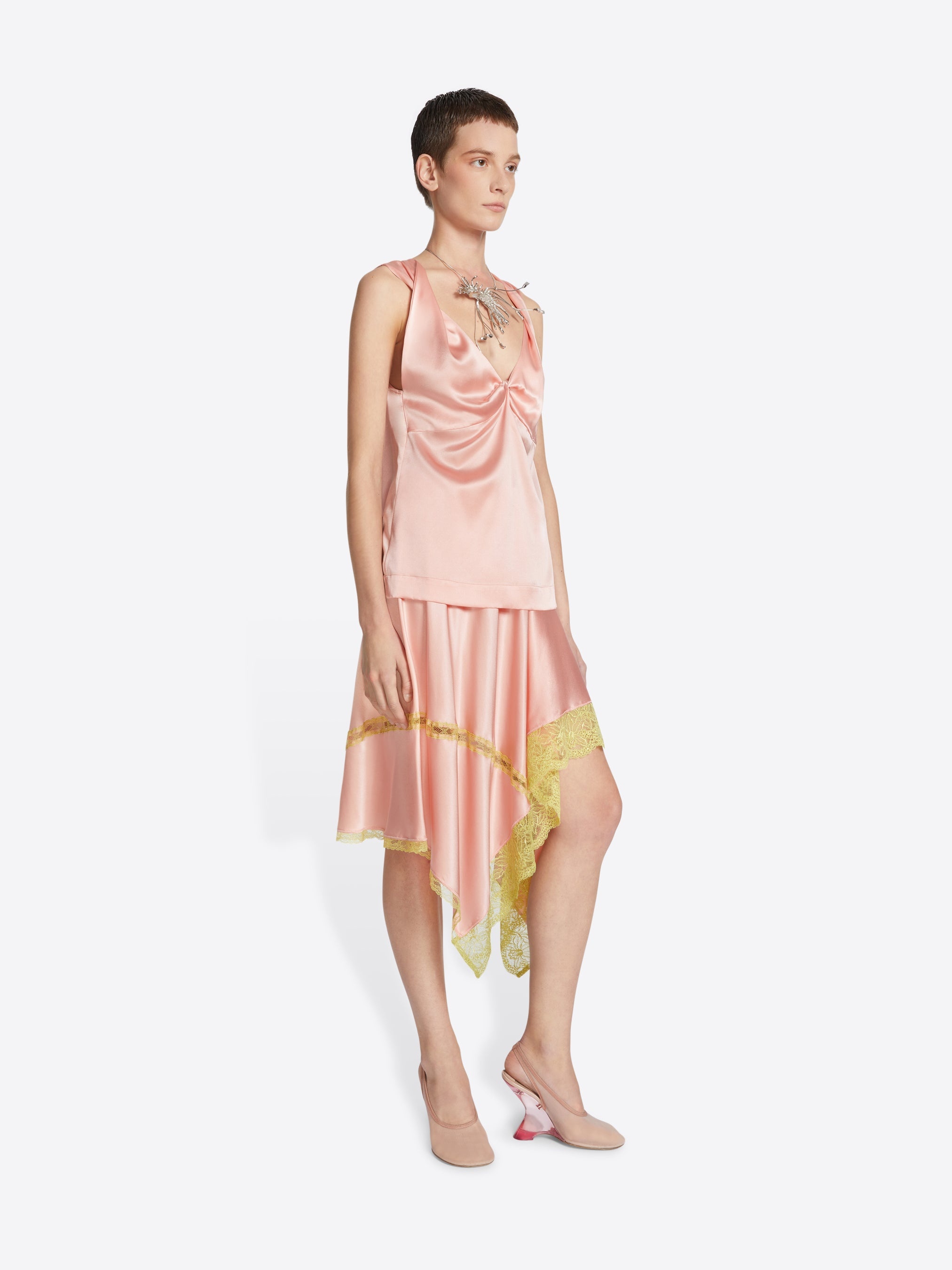 ASYMMETRICAL SILK SKIRT - 3