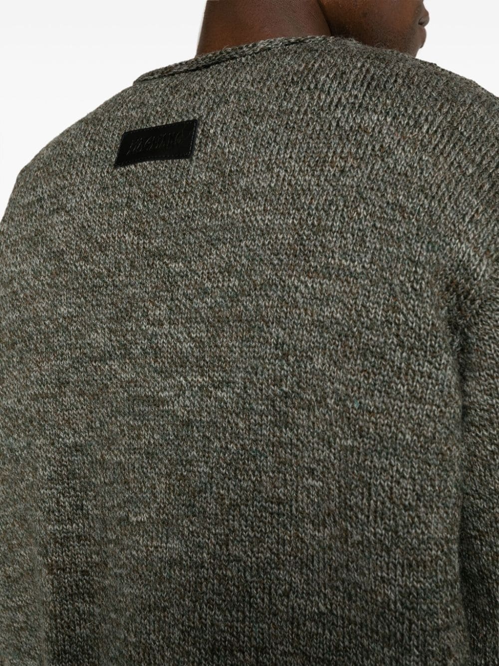 V-neck zip-up wool cardigan - 5