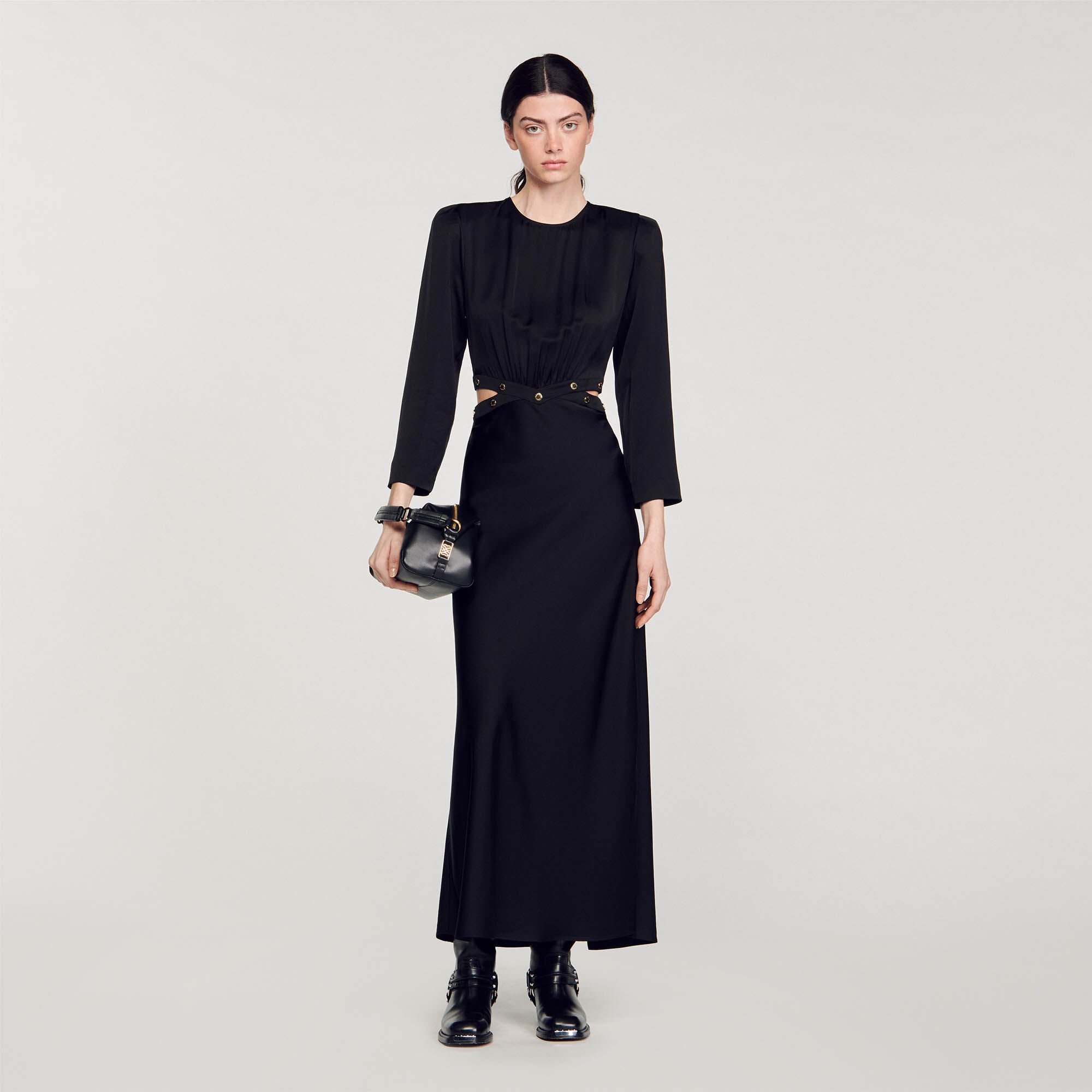 SATIN-FINISH MAXI DRESS - 2