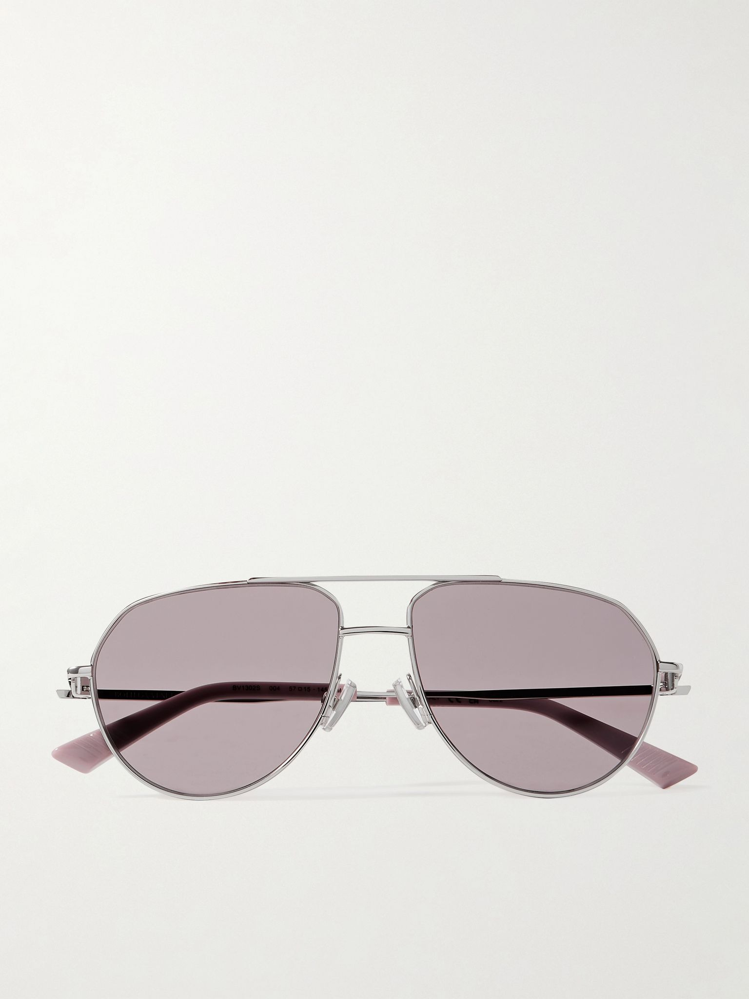 Aviator-style silver-tone sunglasses Silver - 1
