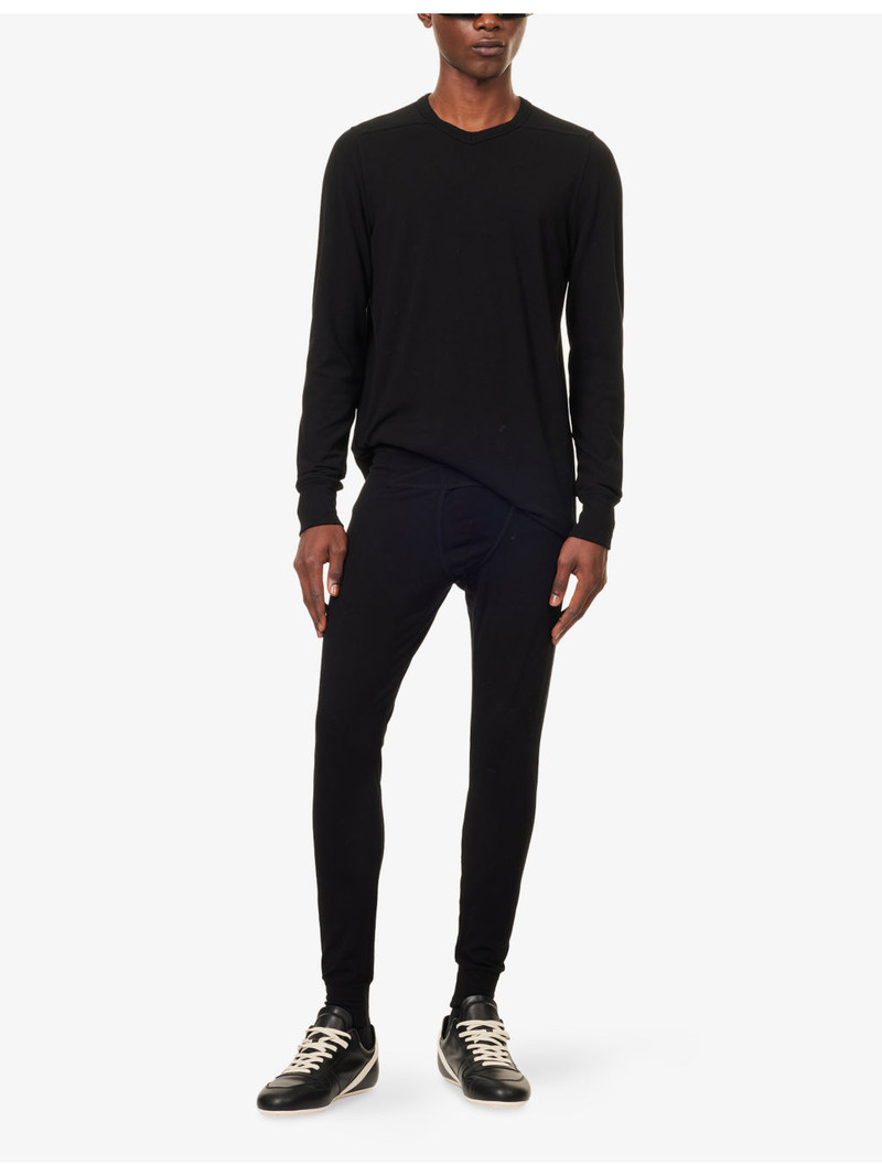 Rick Owens Thermal Elasticated-Waist Jersey Trousers outlook