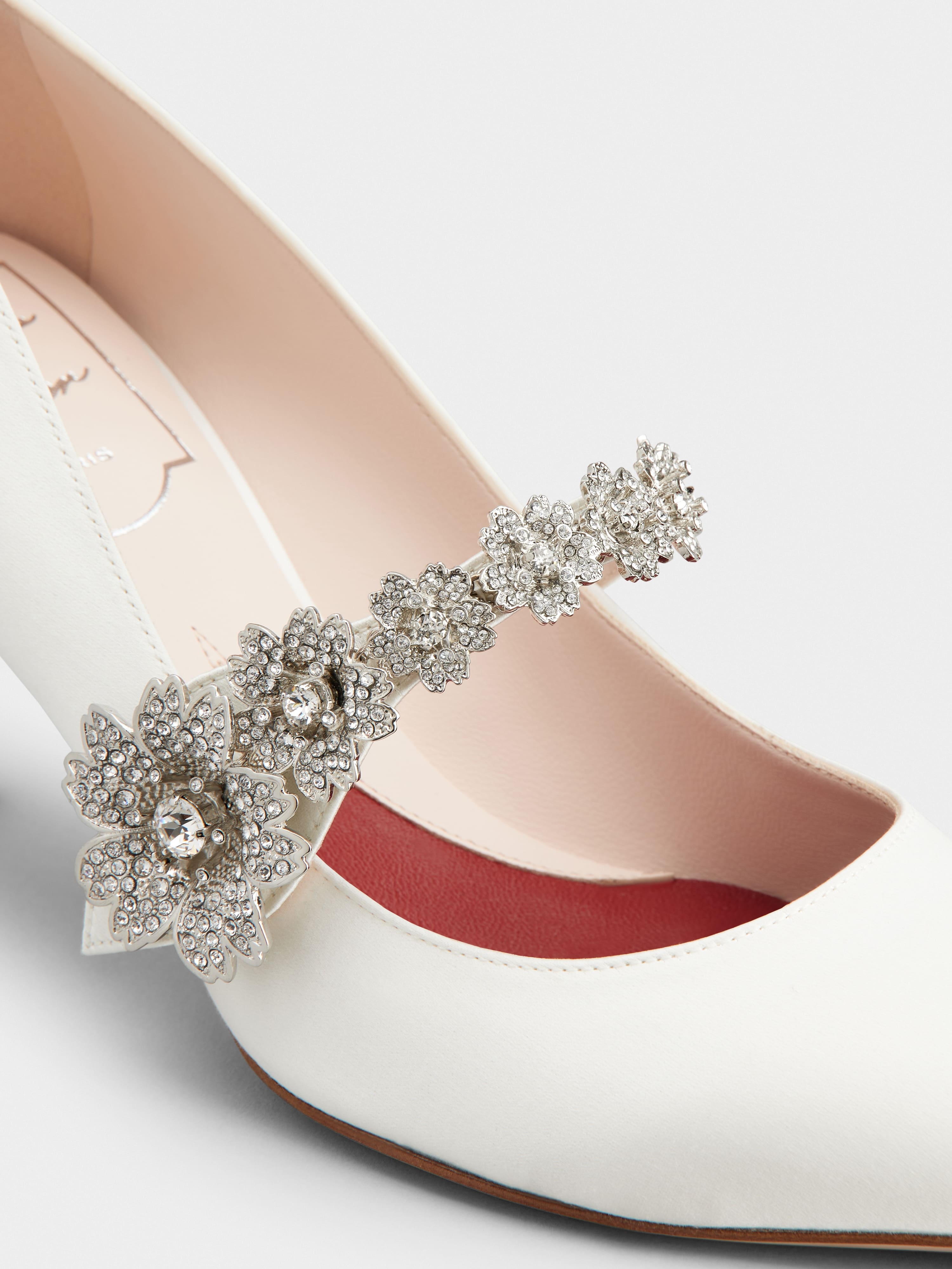 Bouquet Flower Babies Pumps in Satin - 3