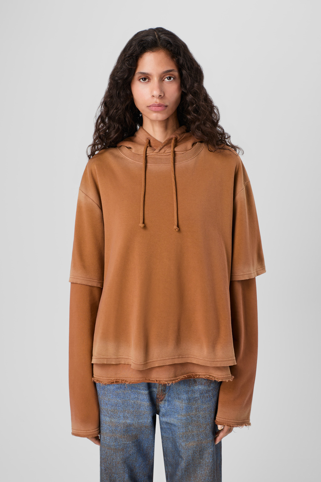 Faded terracotta Organic Cotton hoodie - 2