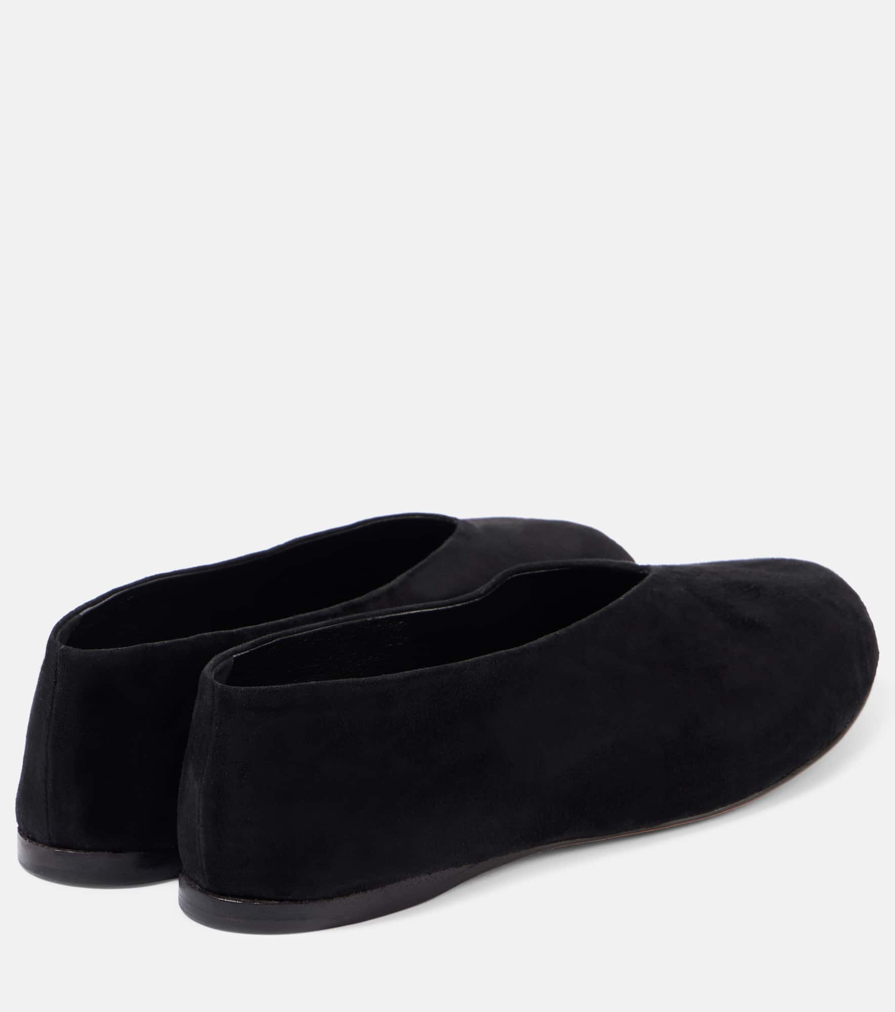 Tee suede ballet flats - 2