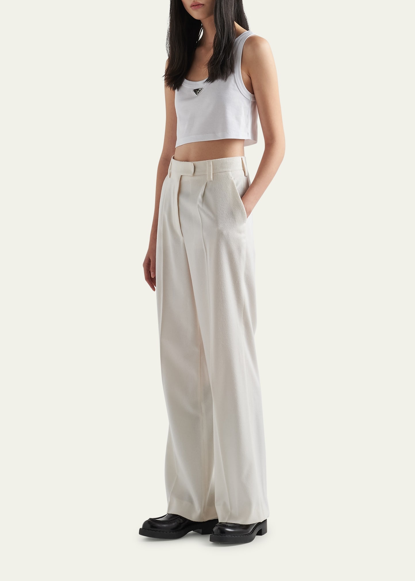 Jersey Cropped Tank Top - 2