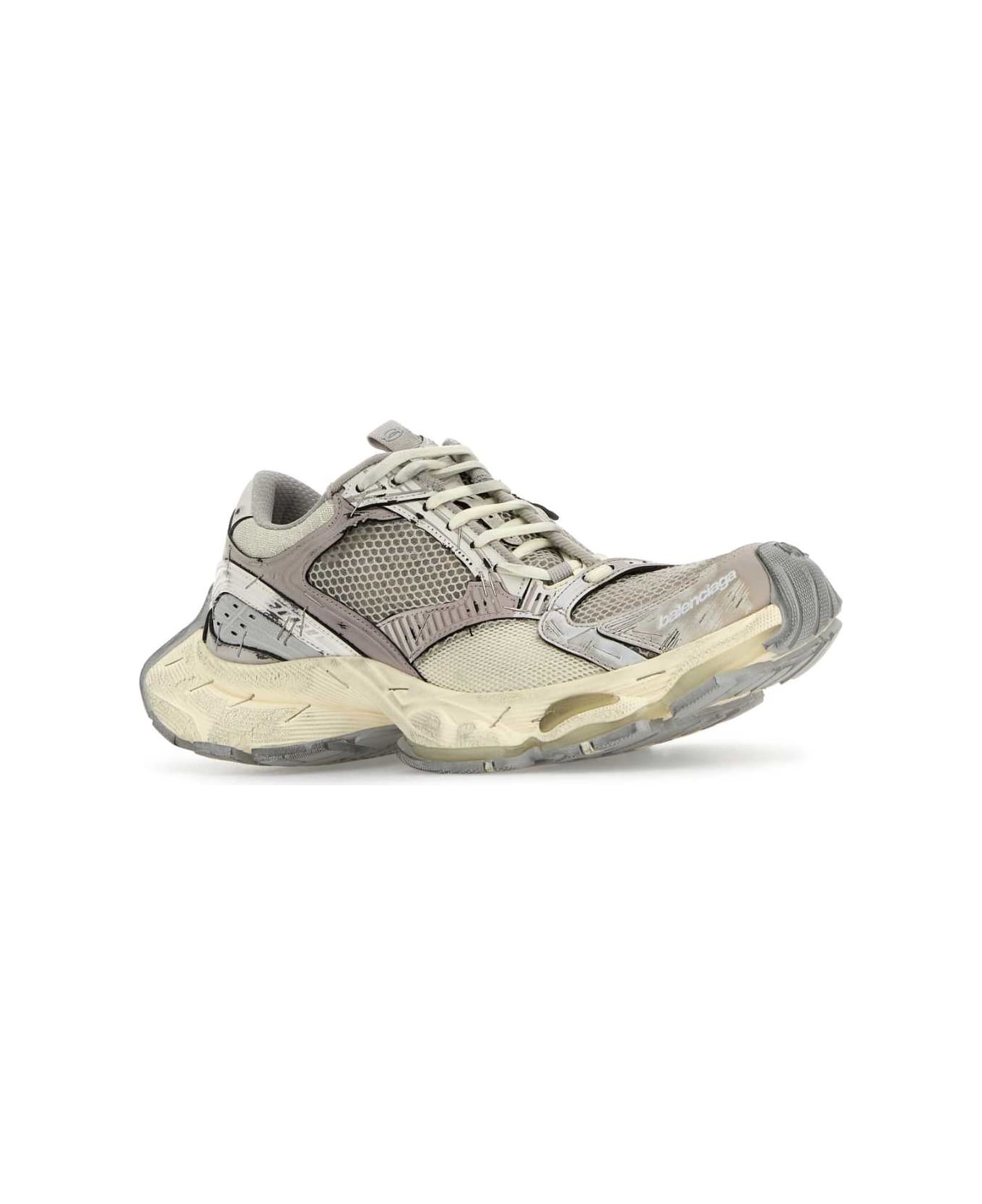 Multicolor Synthetic Leather And Mesh Stapler Sneakers - 2