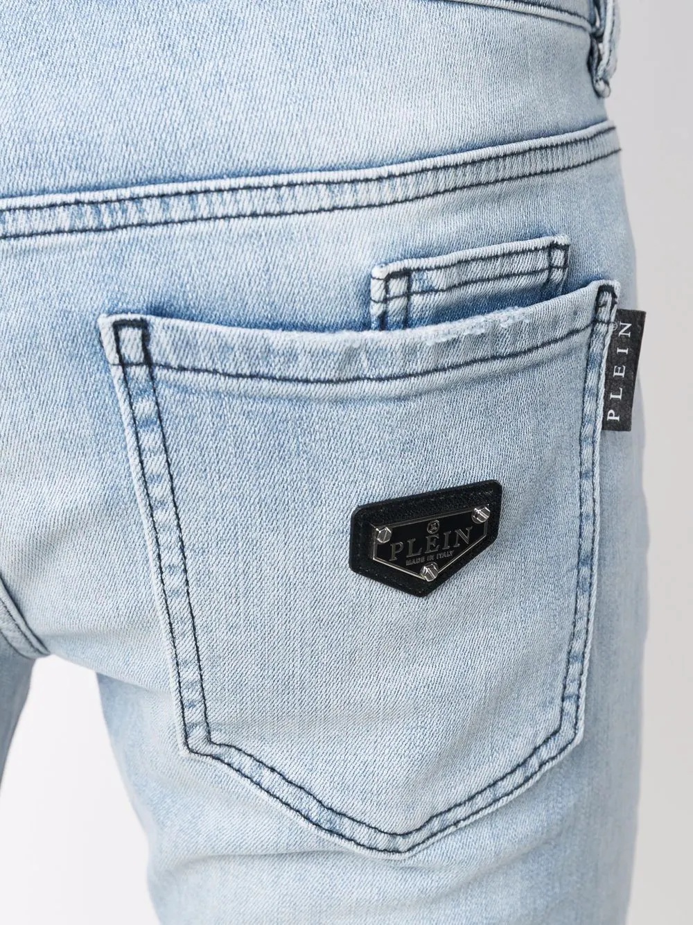 skinny-cut denim jeans - 5