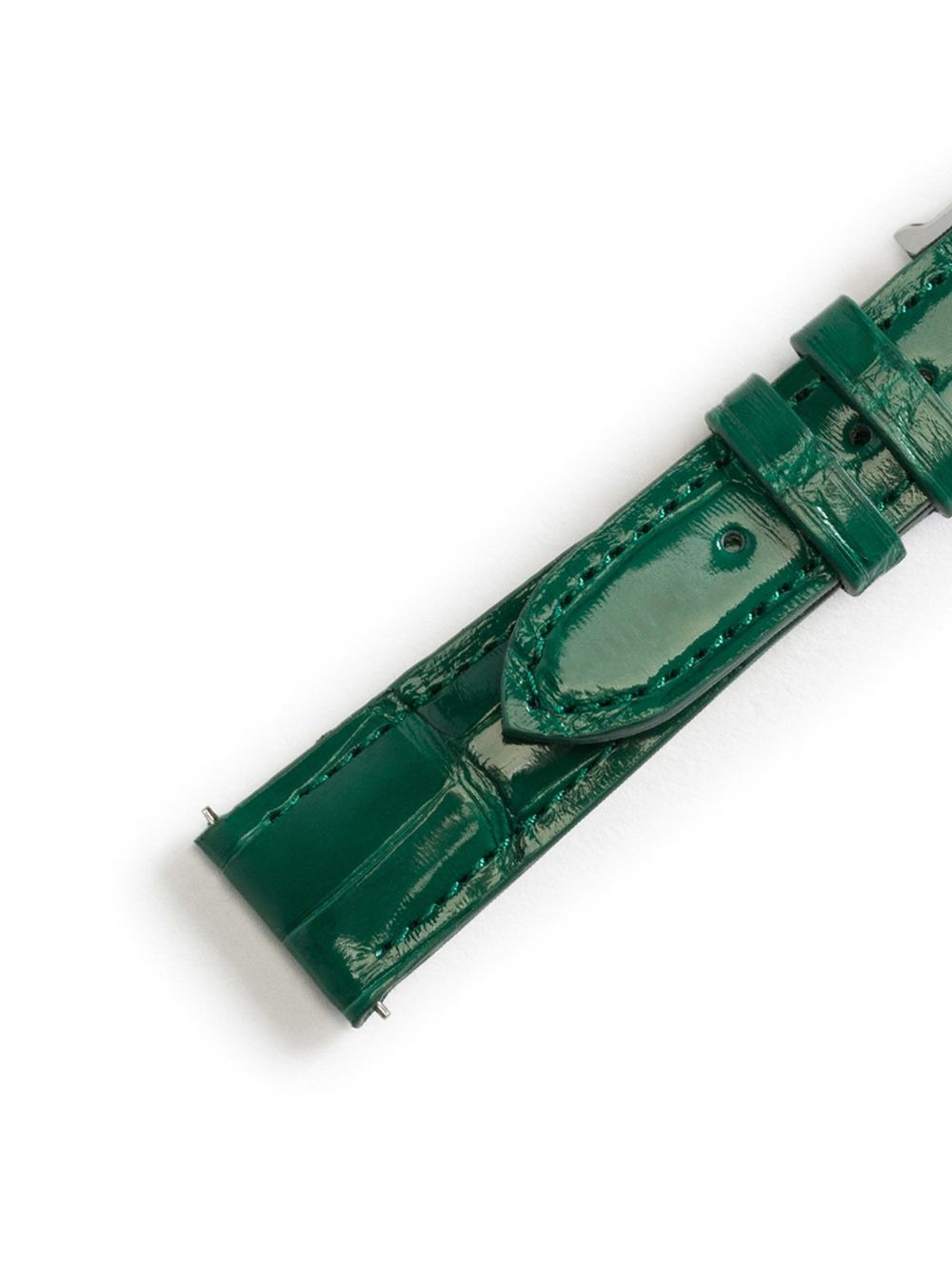 logo-embossed watch strap - 2