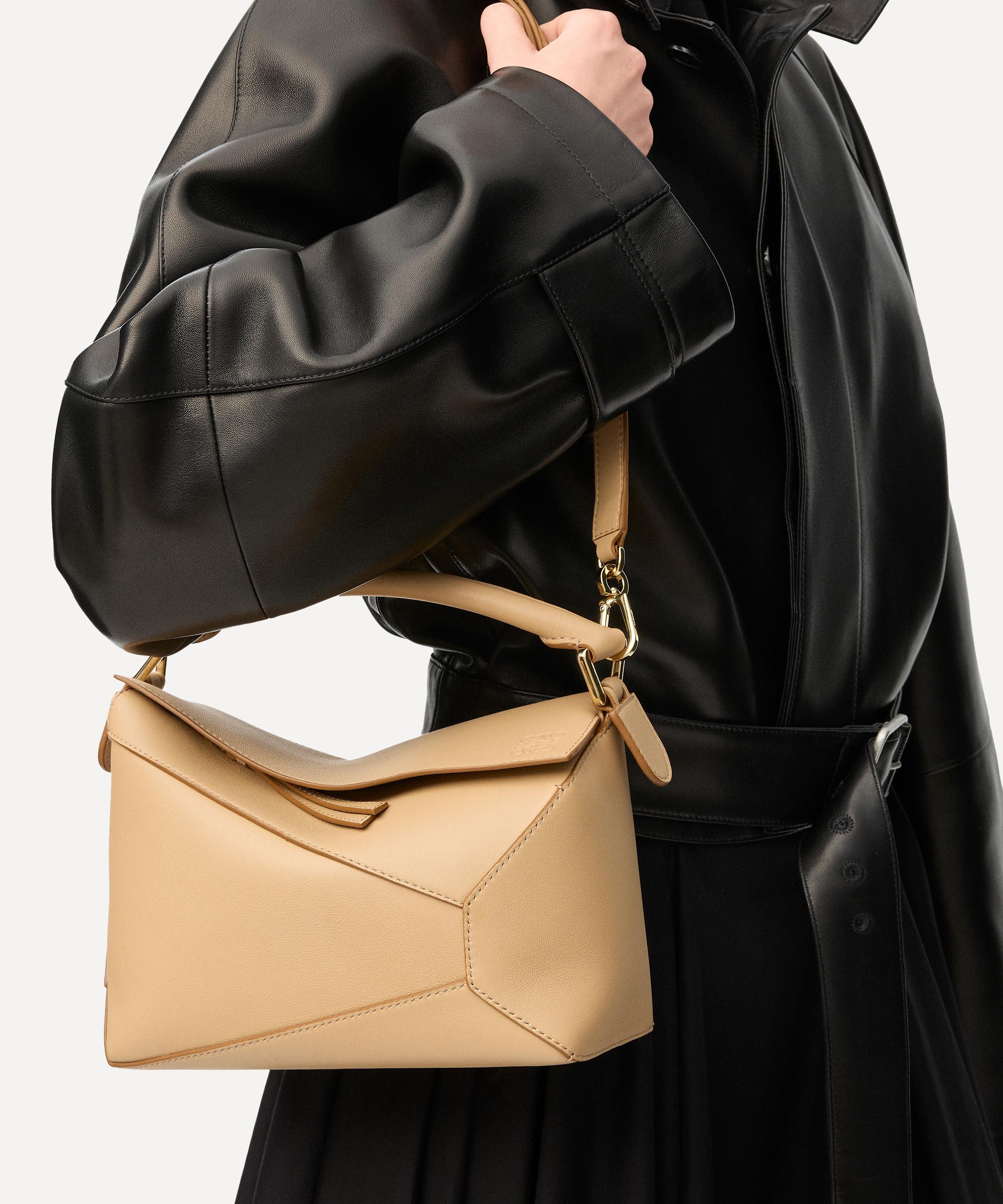 Small Puzzle Edge Top Handle Bag - 2