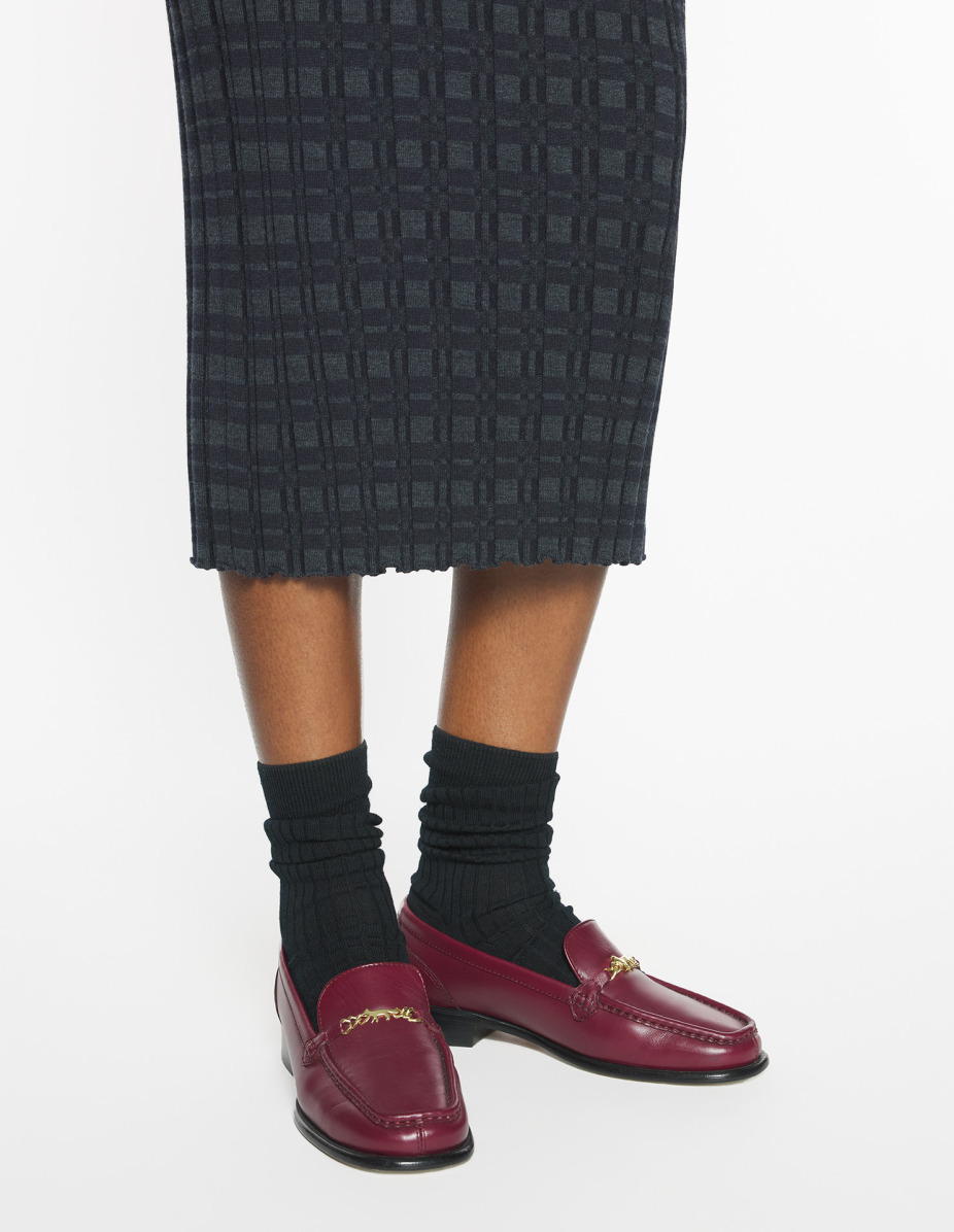 PROFILE FOX LEATHER LOAFERS - 2