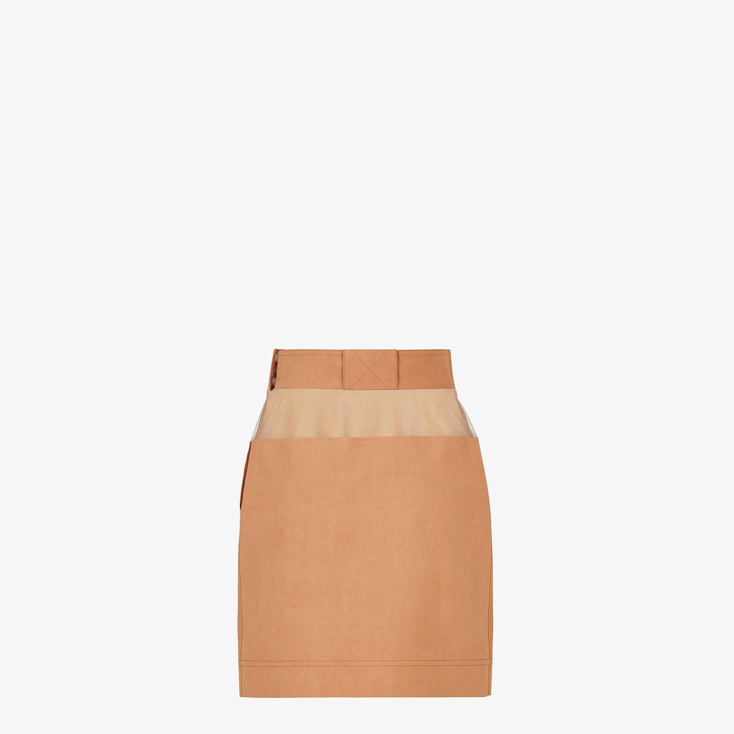 Brown cotton skirt - 2