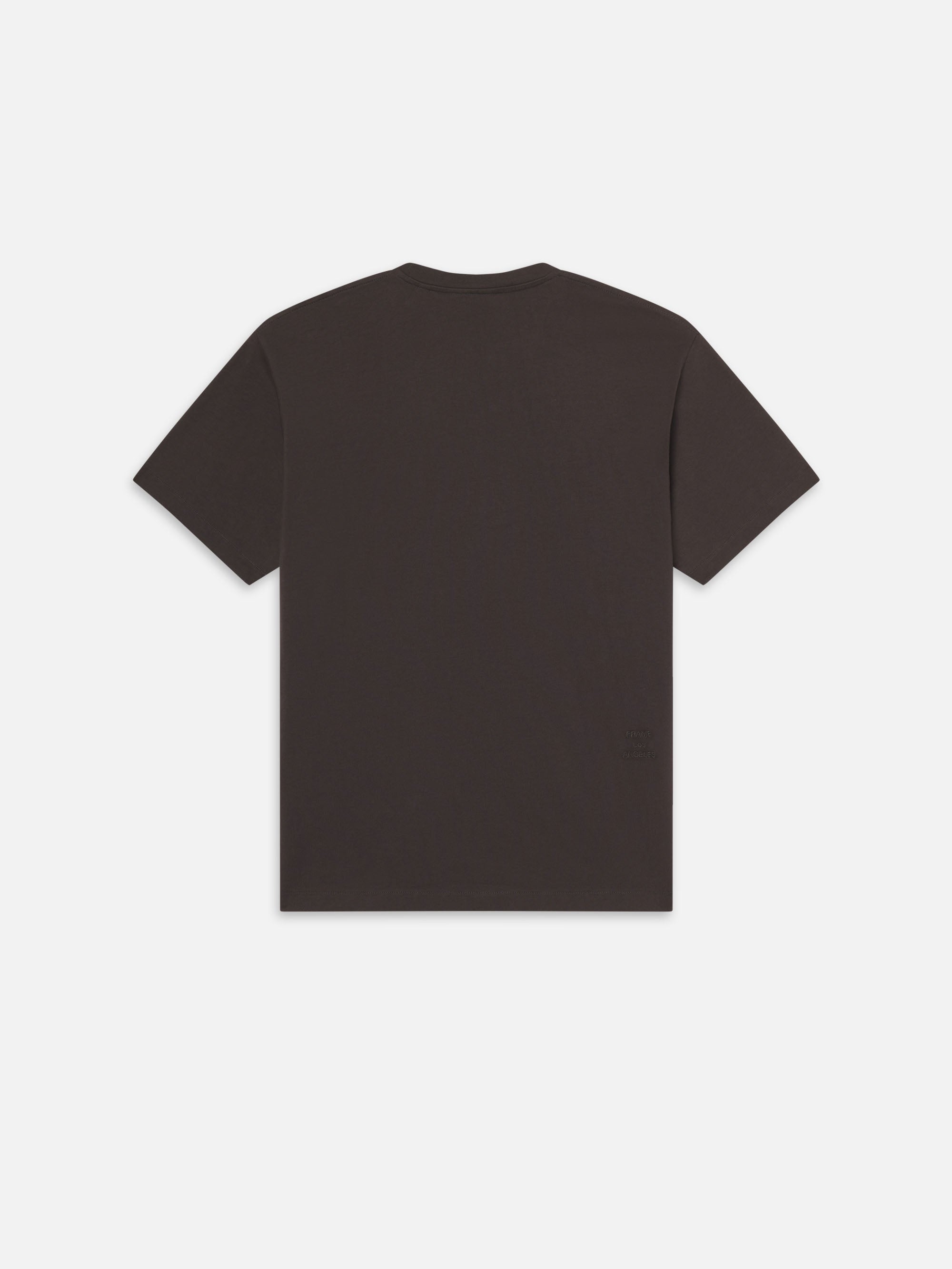 FRAME Logo Tee in Brown - 3