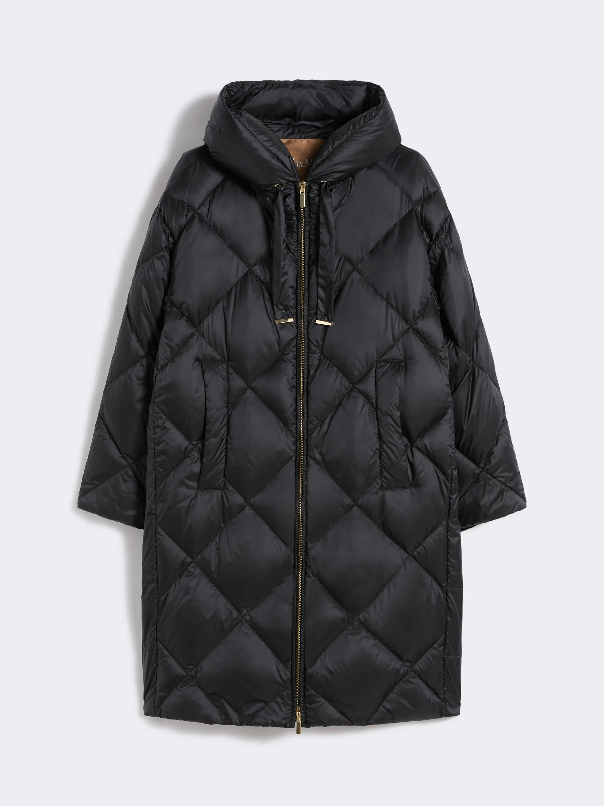 TREFE Down jacket in iridescent water-repellent fabric - BLACK - 1