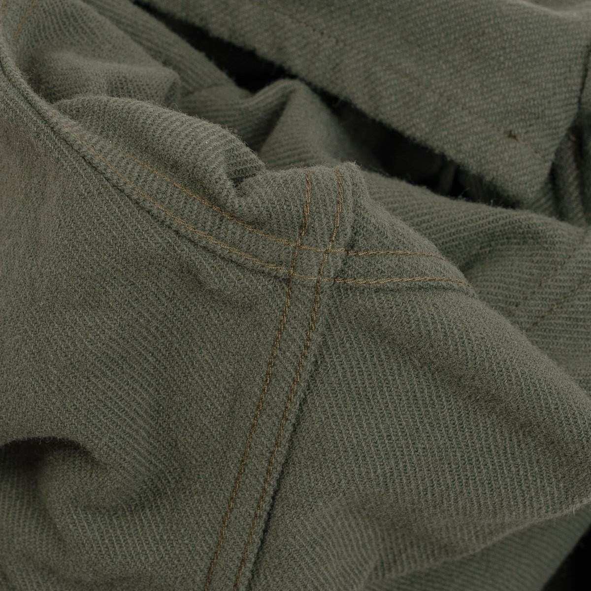 IHSH-346-ODG 10oz Recycled Nylon Mechanic Work Shirt - Olive Drab Green - 14