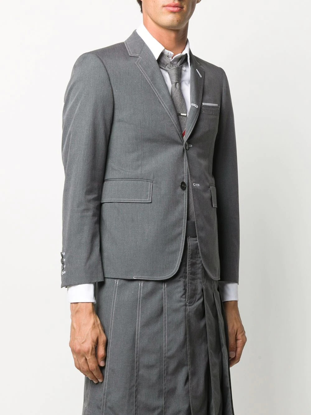 grey classic sport coat - 3