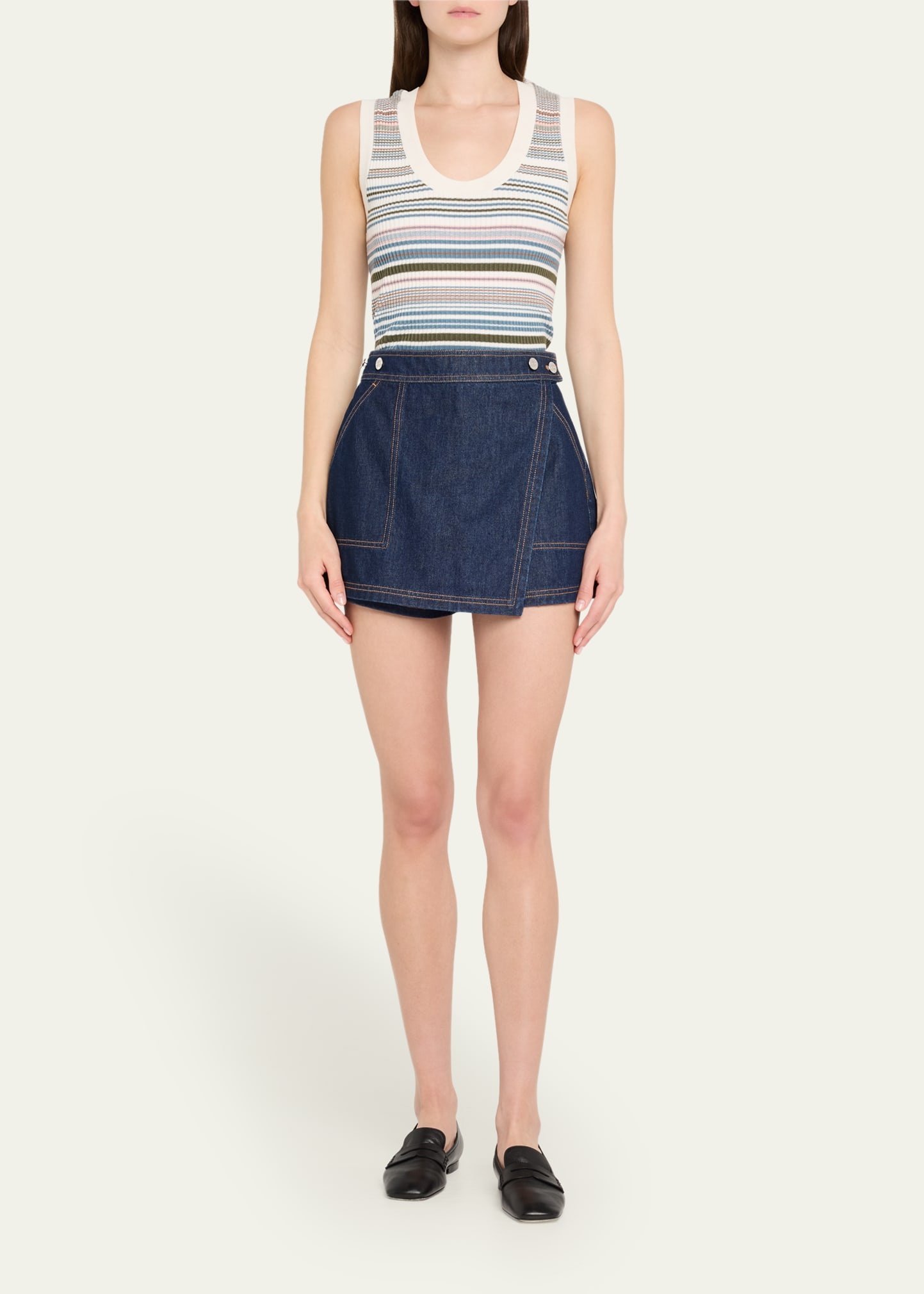 Ezinna Stripe Knit Tank Top - 2