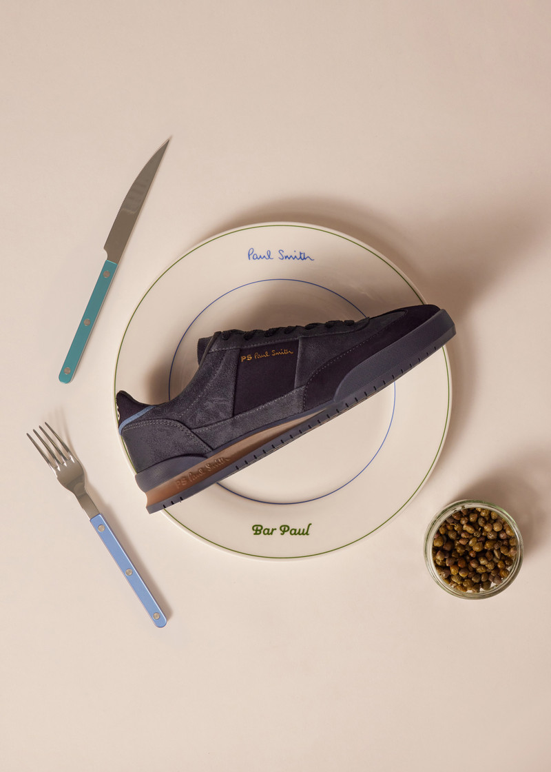 Paul Smith Navy Suede 'Dover' Trainers outlook