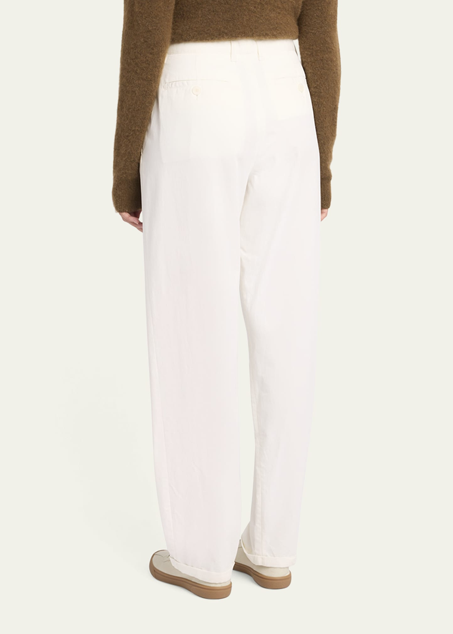 Neriah Cotton-Cashmere Straight-Leg Pants - 3