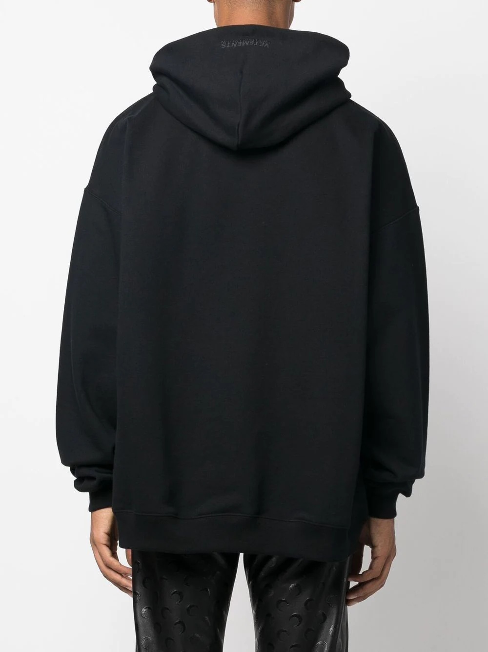 logo-print drawstring hoodie - 4