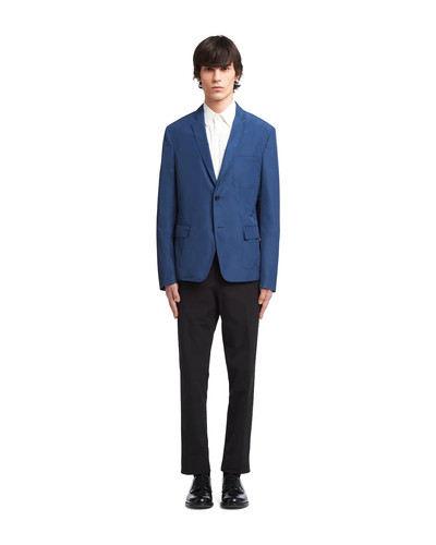 Prada Single-breasted technical poplin jacket outlook