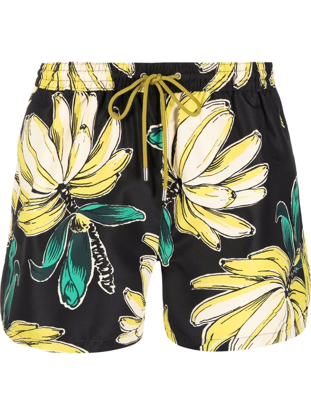 floral-print drawstring swim shorts - 1