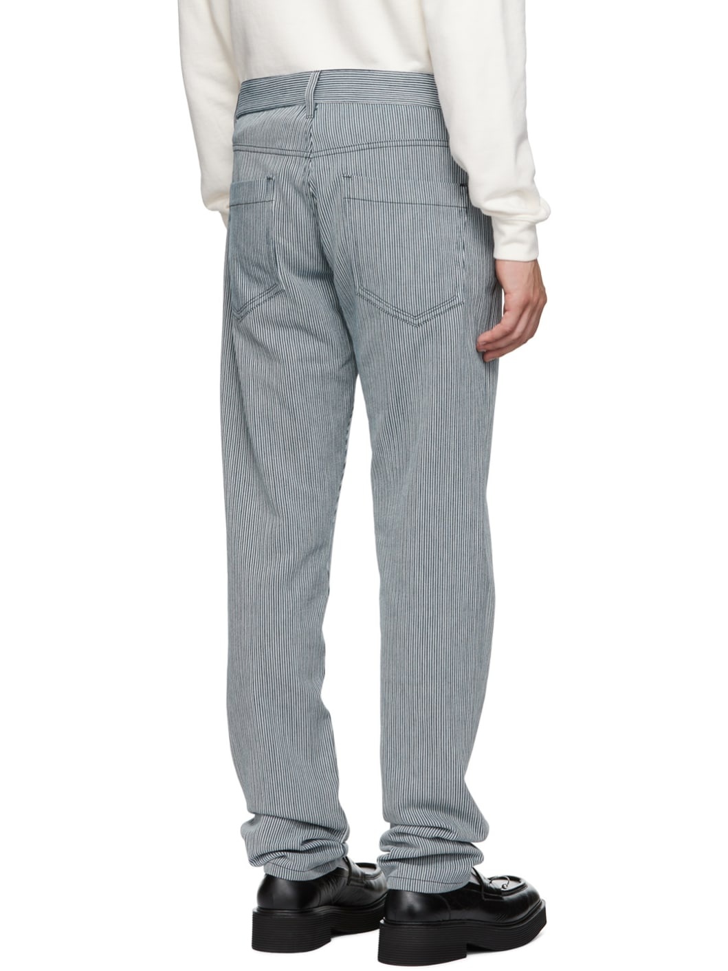 Navy & White Austin Trousers - 3